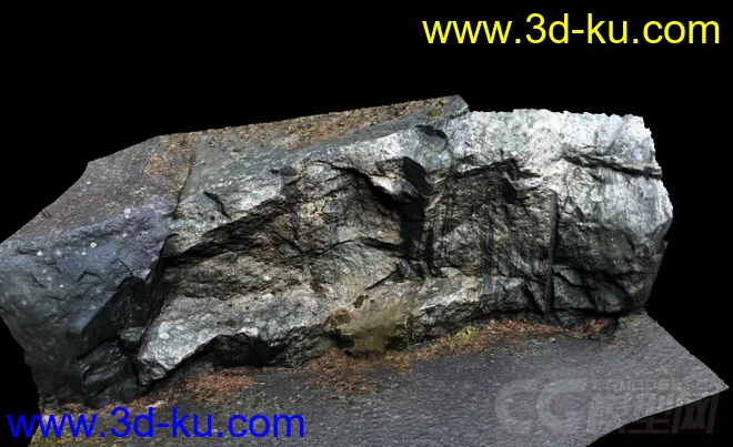 原创精致的岩壁，山石模型的图片2