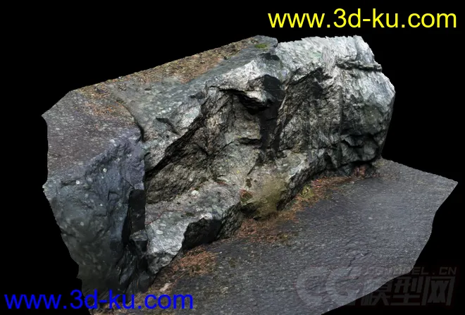原创精致的岩壁，山石模型的图片3