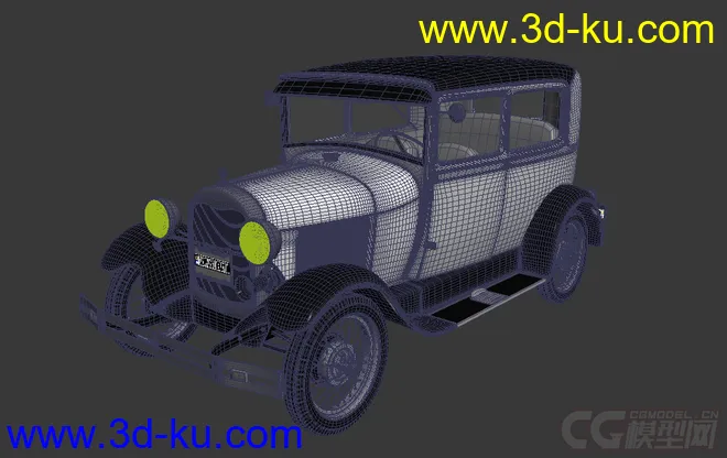 福特 老爷车 Ford Model A Tudor 1929模型的图片2