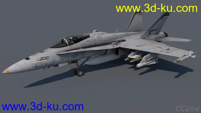 超精细F18C战斗机模型的图片2