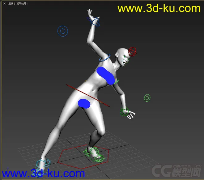 女人体，带绑定动画模型的图片3