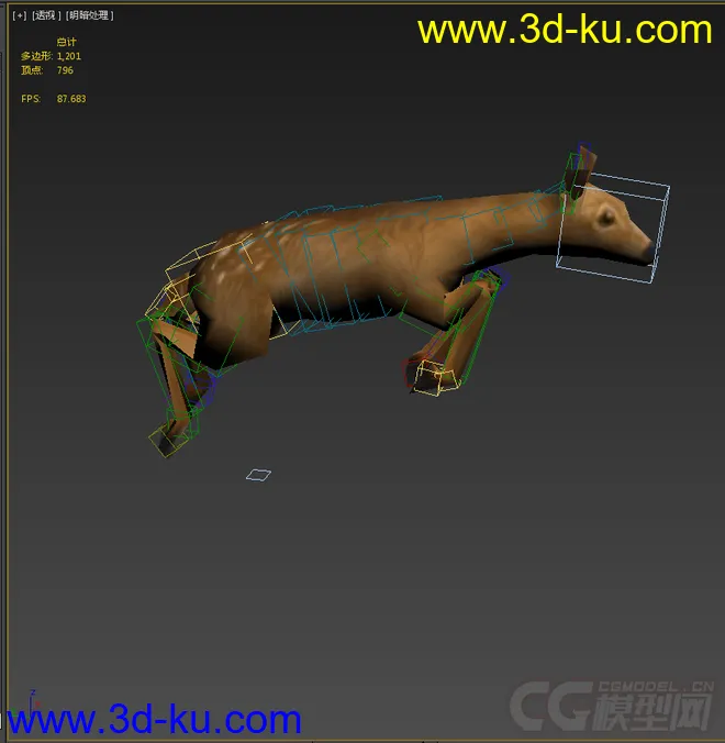 低模免费，小鹿带动画模型的图片5