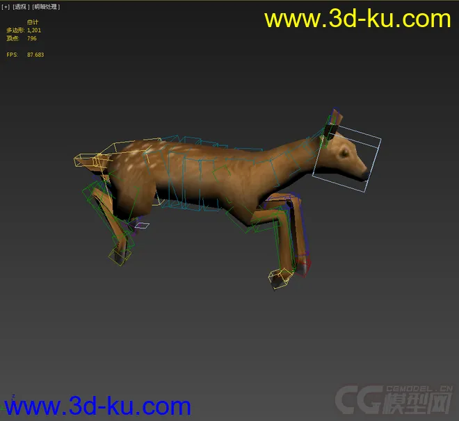 低模免费，小鹿带动画模型的图片6