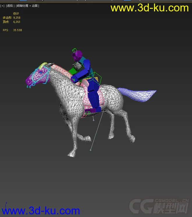骑马，带绑定动画模型的图片5