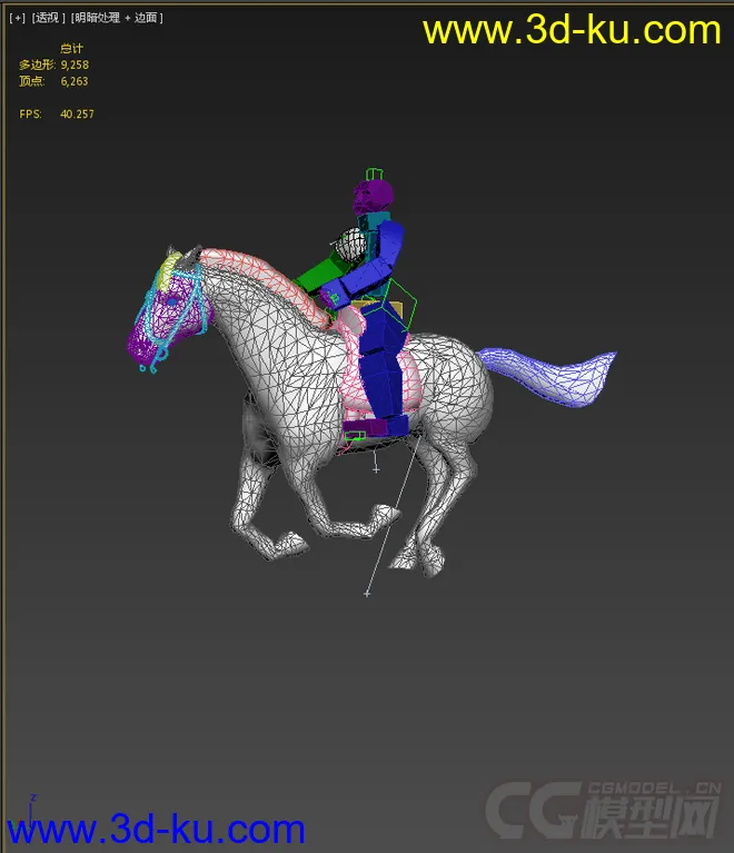 骑马，带绑定动画模型的图片6