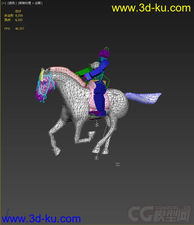 骑马，带绑定动画模型的图片7
