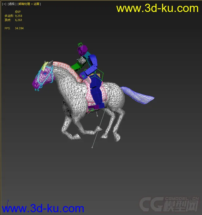 骑马，带绑定动画模型的图片10