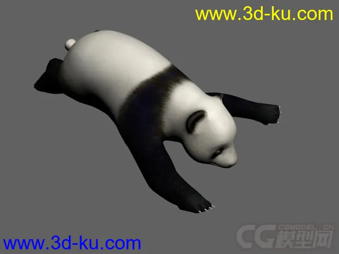 熊猫，带绑定，带动画模型的图片1