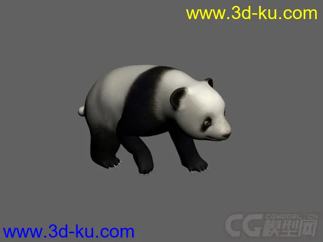 熊猫，带绑定，带动画模型的图片3