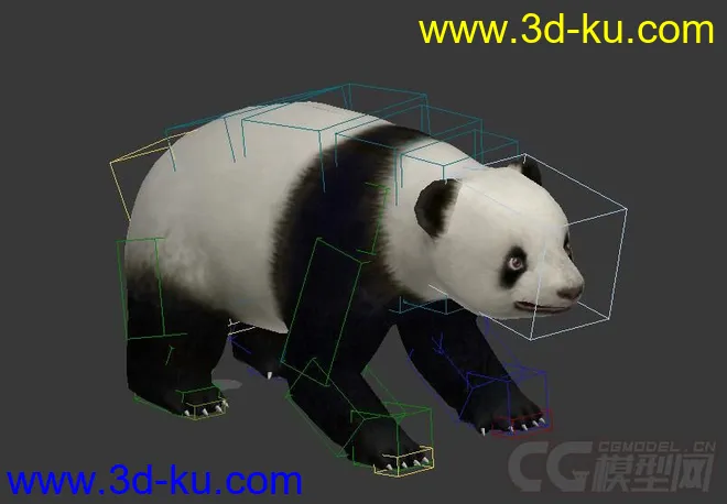 熊猫，带绑定，带动画模型的图片5