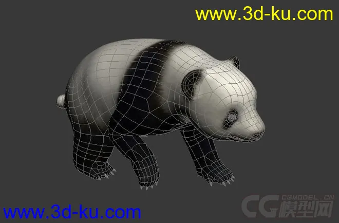 熊猫，带绑定，带动画模型的图片6