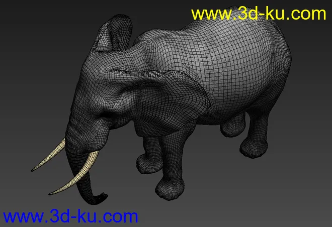 大象，影视动画模型，带绑定，带动画的图片5