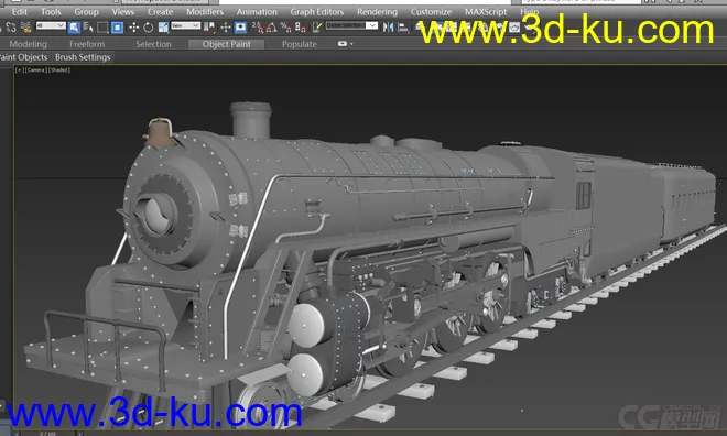 火车-伯克希尔的蒸汽机车模型的图片3