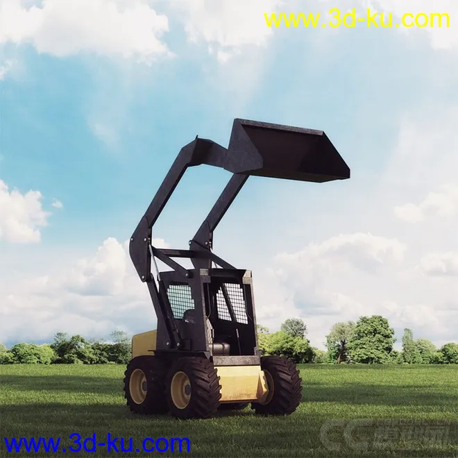 机械类-铲车-挖掘车-拖拉机-吊车-推土机模型的图片12