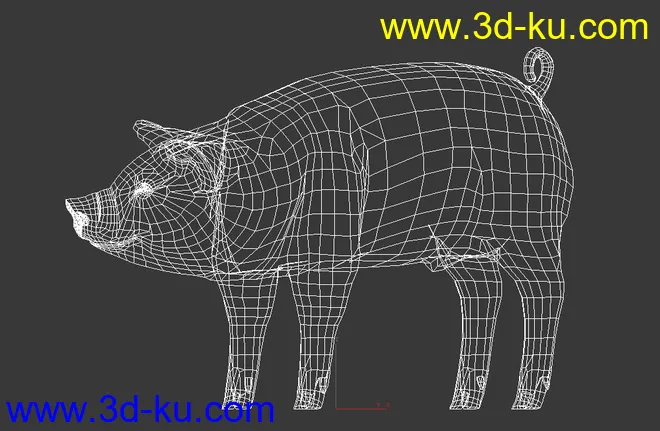 猪-带动画模型的图片2