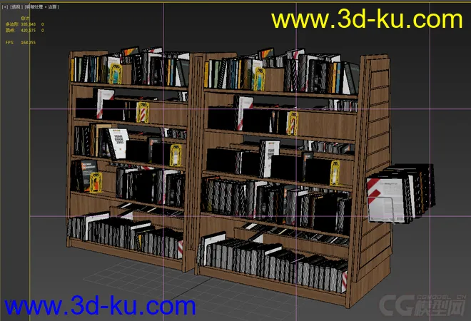 书架，超写实，高精模型的图片2