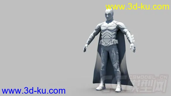 高精蝙蝠侠，白模模型的图片1