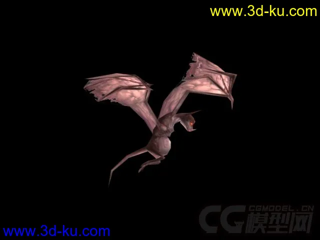 四翼蝙蝠邪恶霸主带贴图带蒙皮模型的图片2