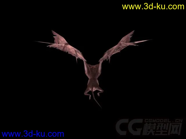 四翼蝙蝠邪恶霸主带贴图带蒙皮模型的图片3