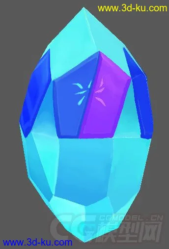 水晶 水晶石 Q版 小物件模型的图片1