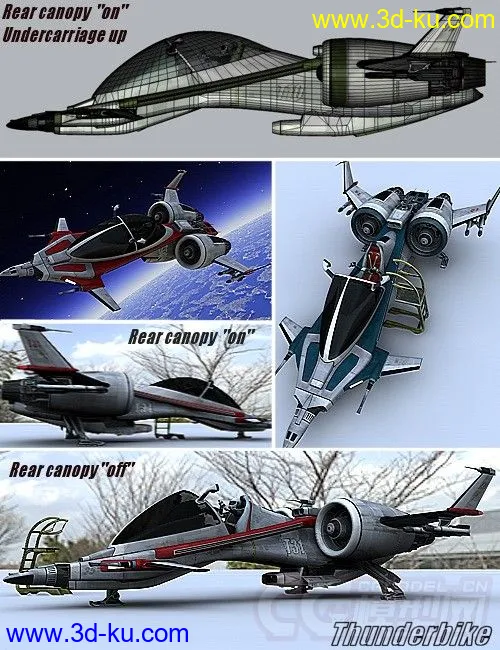 免费 精细的科幻系列之—未来飞机模型的图片7