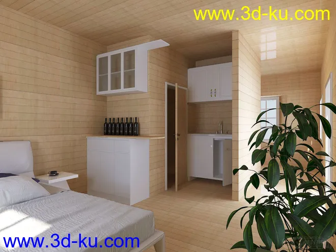 苏州某集团木屋样板房室内模型的图片2