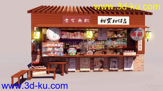 台湾古早味-柑仔店-杂货铺模型的图片1