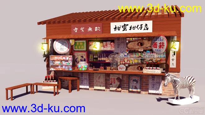 台湾古早味-柑仔店-杂货铺模型的图片2