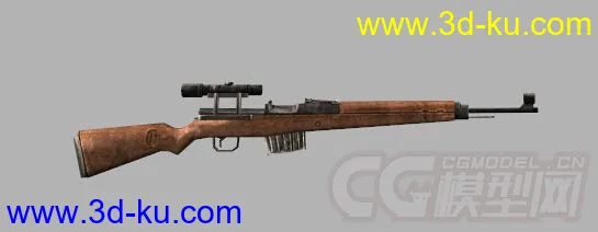 [全套军事模型]二战枪支系列独立分包Obj+贴图的图片14