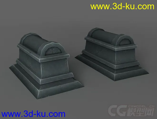 小坟墓一个 墓地配件 西方石棺模型的图片2