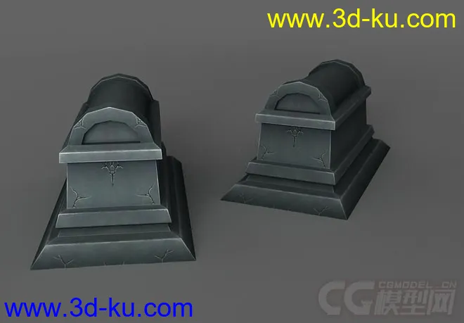 小坟墓一个 墓地配件 西方石棺模型的图片3
