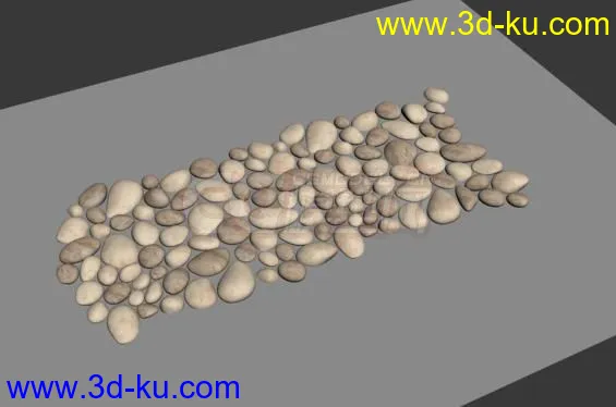 可以四方连续无限复制鹅卵石模型的图片2