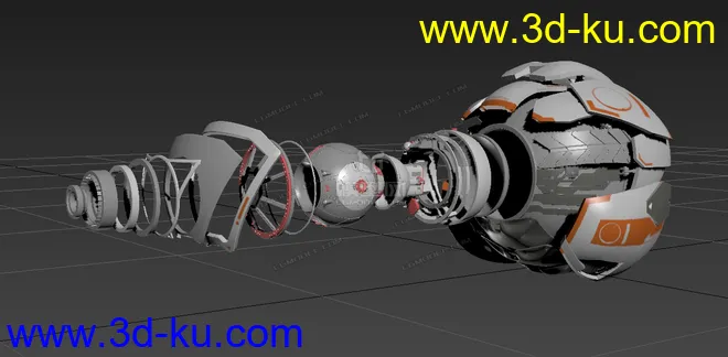 科幻飞行器 探测 飞船  有分解动画模型的图片2
