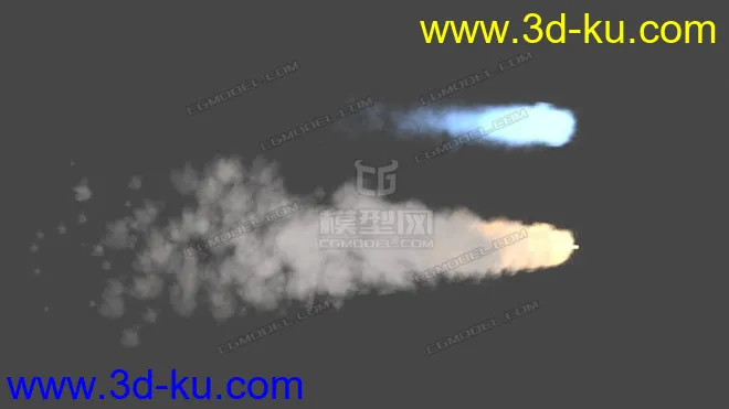 火箭 导弹发射尾焰   火焰模型的图片3