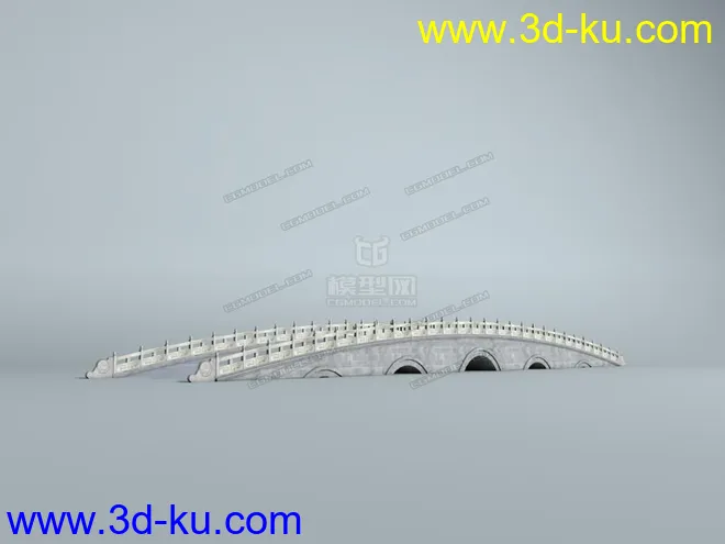五孔拱桥五十米模型的图片1
