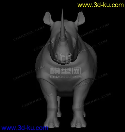 犀牛 写实犀牛模型的图片2