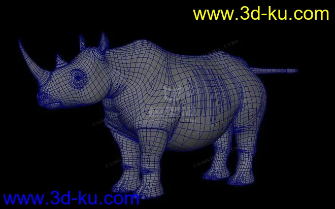 犀牛 写实犀牛模型的图片3