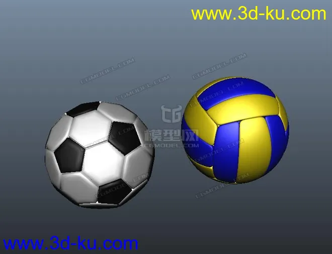 足球，排球模型的图片3
