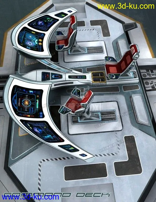免费 科幻飞船控制台模型的图片7