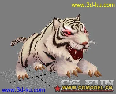 【MAX9】白虎~（新增普通老虎贴图包）模型的图片1