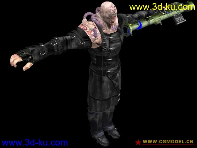生化危机 24 T-POSE monsters grabed from the two Chronicles of Resident Evil模型的图片3