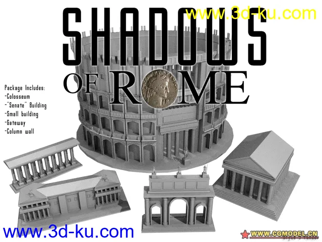 古罗马的遗迹模型的图片1