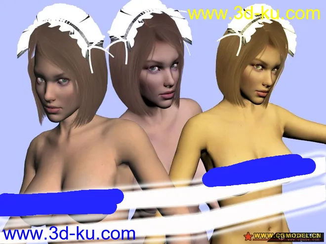 [2010首发]靓女GIRL+细模+骨骼（眼睛还会动的哦！）模型的图片1