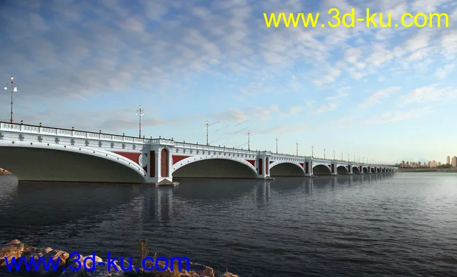 场景 模型下载  max  斜拉桥 创意桥设计的图片2