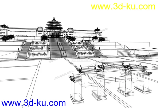 重庆大礼堂广场模型的图片1