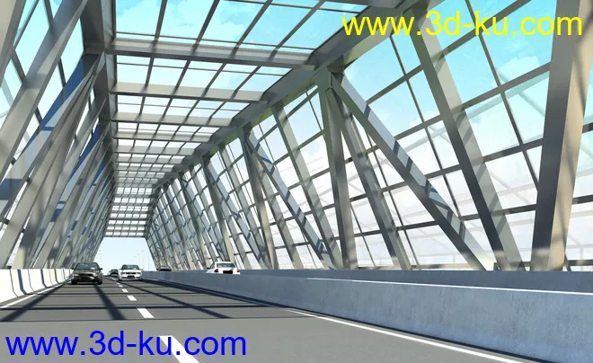 场景 模型下载  max  斜拉桥 创意桥设计 夜景 白天的图片8