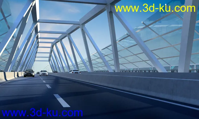 场景 模型下载  max  创意桥设计 白天 夜景的图片10