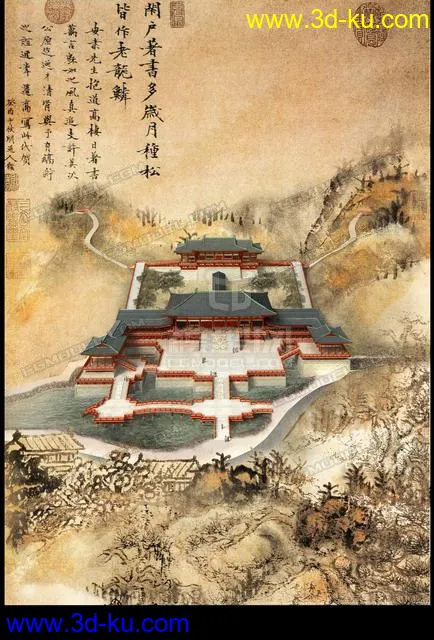 一套很不错的中国古代建筑模型的图片1