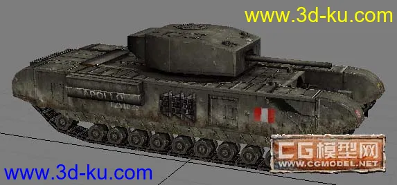 《战地１９４２》邱吉尔坦克模型的图片1