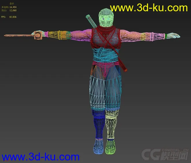 【卡尔共享5】《DOA3》之Ryu[古代忍者造型][XBOX游戏机][日本Tecmo]模型的图片2